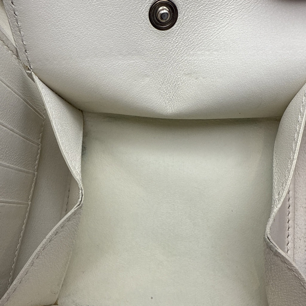 Celine Leather Bicolor Bifold Zip Around Wallet Magenta Cream - Picture 5 of 7